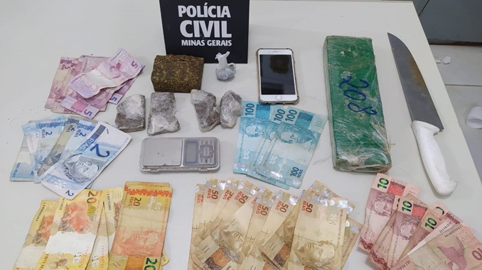 Polícia Civil prende suspeito de tráfico de drogas no bairro Água Santa, em Barbacena