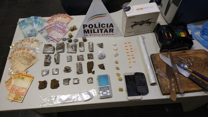 Polícia Militar apreende drogas em Nazareno