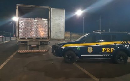 Mais de 100 mil latas de cerveja é apreendida em Uberaba