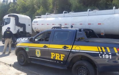 Em menos de 12 horas, PRF apreende quase 50 mil litros de combustível em Juiz de Fora (MG)