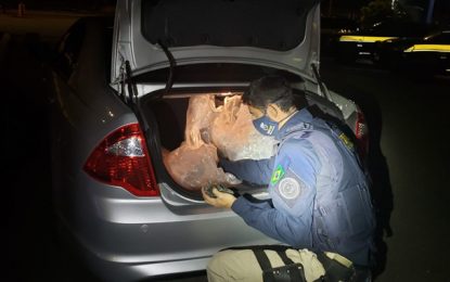 PRF apreende 77 quilos de pedras preciosas na BR-262, em Florestal