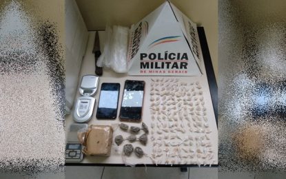 Polícia Militar apreende drogas no bairro Boa Morte, em Barbacena