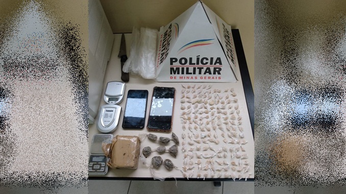 Polícia Militar apreende drogas no bairro Boa Morte, em Barbacena