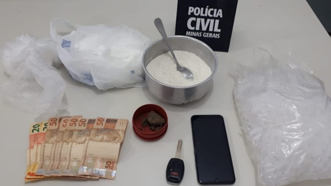 Polícia Civil prende suspeito de tráfico de drogas em Barbacena