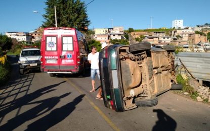 Homem fica ferido em acidente no bairro Santa Luzia, em Barbacena