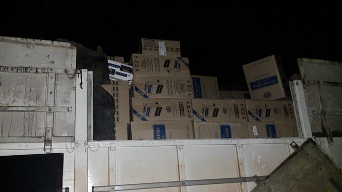 Cigarros contrabandeados são apreendidos pela Polícia Militar na BR-040