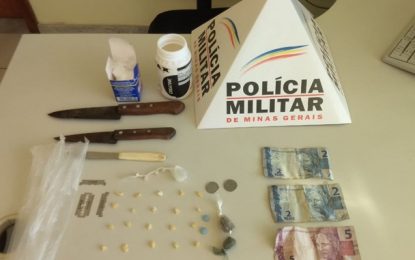 Três homens são presos por tráfico de drogas em Barbacena