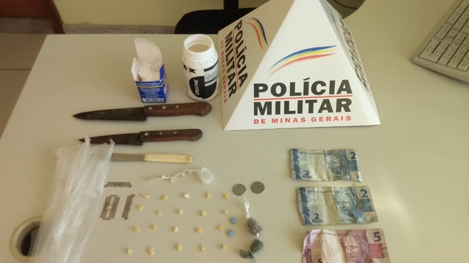 Três homens são presos por tráfico de drogas em Barbacena