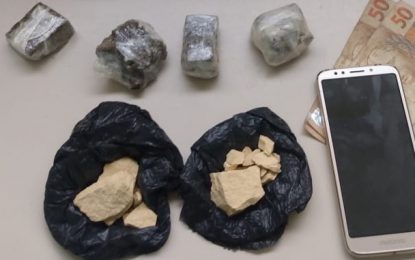 Homem é preso por tráfico de drogas no bairro do Carmo, em Barbacena