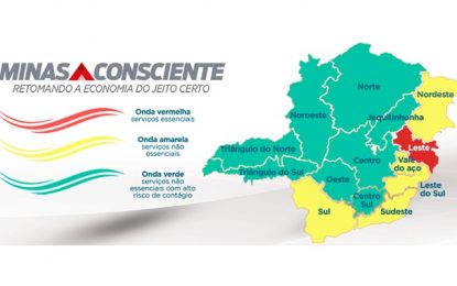 Minas Consciente: macrorregião Sul volta para classificação de Onda Amarela