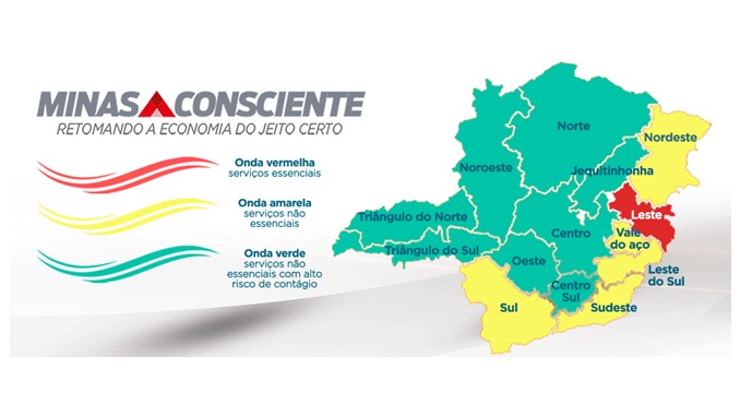 Minas Consciente: macrorregião Sul volta para classificação de Onda Amarela