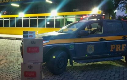PRF apreende 10 mil maços de cigarros contrabandeados na BR-251, em Montes Claros