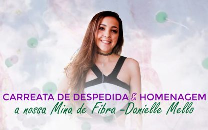 Amigos e familiares realizam carreata de despedida para a Mina de Fibra