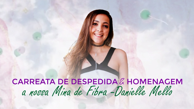 Amigos e familiares realizam carreata de despedida para a Mina de Fibra