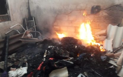 Incêndio atinge residência em Congonhas