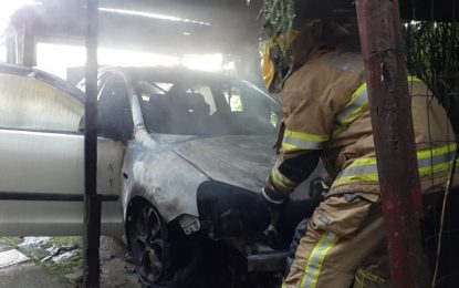 Incêndio criminoso em veículo, em congonhas