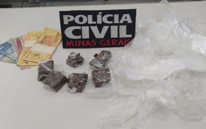 Polícia Civil prende investigado por tráfico de drogas em Barbacena