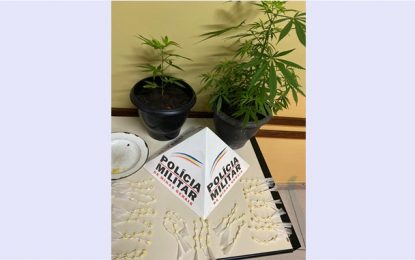 Polícia Militar apreende drogas em Barbacena