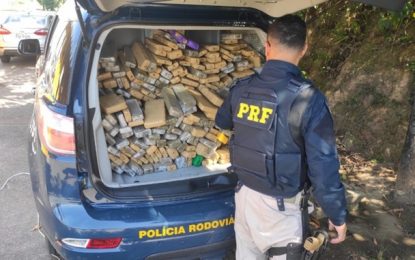 PRF apreende 315 kg de maconha na BR 262 em Minas Gerais