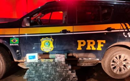 PRF detém homem transportando cocaína enquanto viajava com o filho, em Patos de Minas (MG)