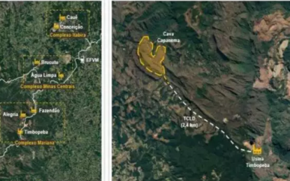 Após receber licenças, Vale começará a construção do Projeto Capanema, em Minas Gerais