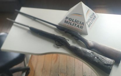 Polícia Militar apreende armas de fogo em Alto Rio Doce