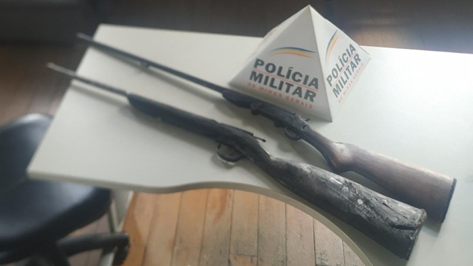 Polícia Militar apreende armas de fogo em Alto Rio Doce
