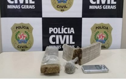 Polícia Civil prende suspeito de tráfico de drogas em São João Del Rei