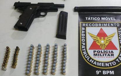 Homem é preso em flagrante por porte ilegal de arma de fogo em Barbacena