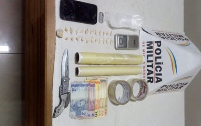 Polícia Militar apreende drogas em Barbacena