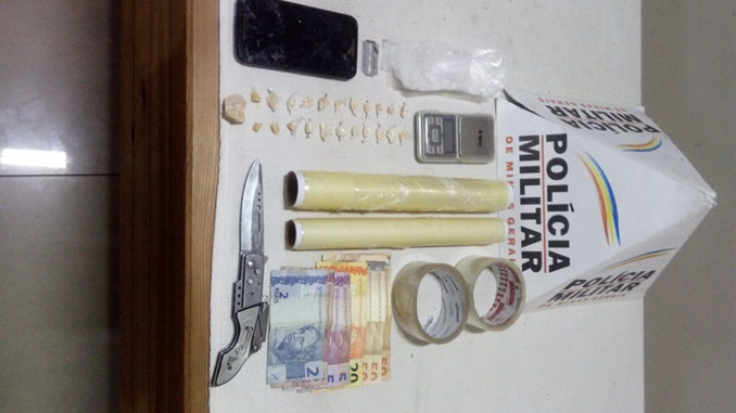 Polícia Militar apreende drogas em Barbacena