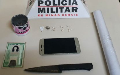 Casal é preso por tráfico de drogas, em Barbacena
