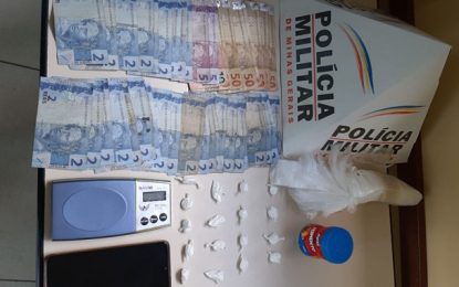 Homem é preso por tráfico de drogas em Barbacena