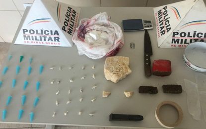 Polícia Militar apreende drogas em Barbacena
