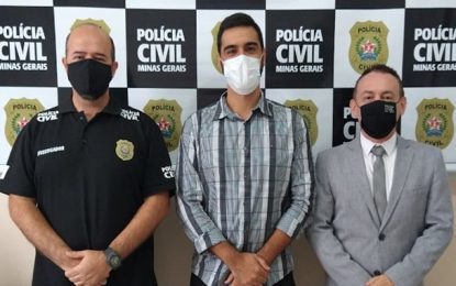 13° Departamento de Polícia Civil recebe visita de vereador em Barbacena