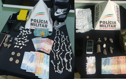 Operações da Polícia Militar miram três bairros da cidade e prendem traficantes, em Conselheiro Lafaiete
