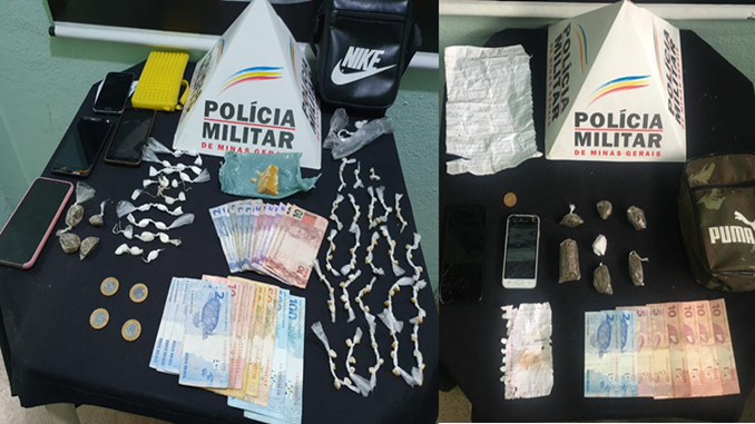 Operações da Polícia Militar miram três bairros da cidade e prendem traficantes, em Conselheiro Lafaiete