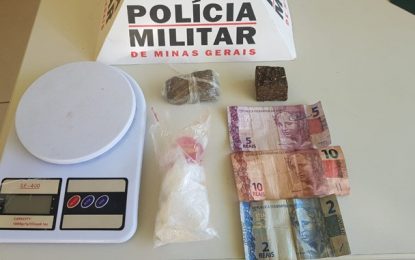 Adolescente é apreendido por tráfico de drogas no Bairro Monte Mário, em Barbacena