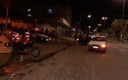 Motociclista fica ferido em acidente próximo ao terminal rodoviário de Barbacena
