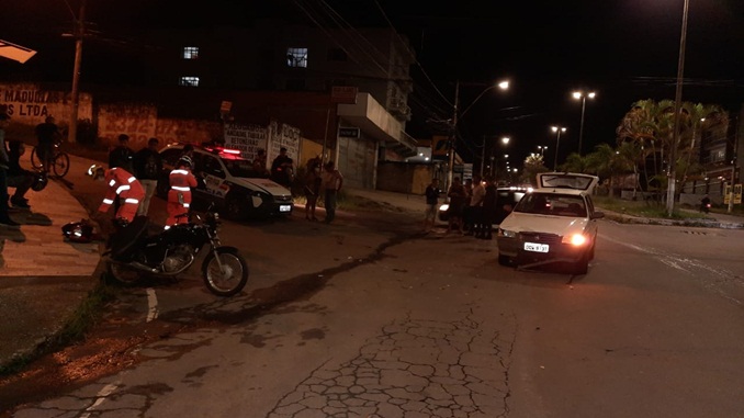 Motociclista fica ferido em acidente próximo ao terminal rodoviário de Barbacena