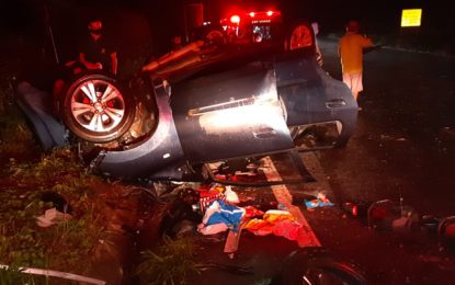 Oficial da Polícia Militar e filha de 8 anos morrem em acidente na BR 265