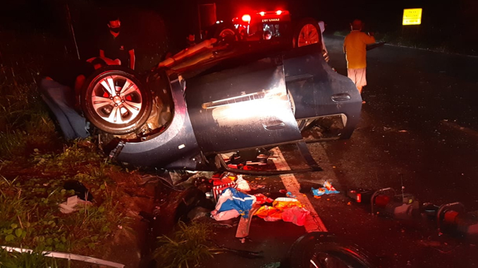 Oficial da Polícia Militar e filha de 8 anos morrem em acidente na BR 265