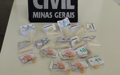 Polícia Civil apreende drogas prontas para serem comercializadas em Andrelândia