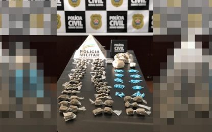 Polícia Civil apreende grande quantidade de drogas em Conselheiro Lafaiete