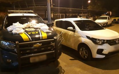PRF apreende drogas avaliadas em R$ 1,3 milhão na BR-116