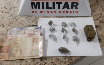 Adolescente é apreendido com drogas em Barbacena