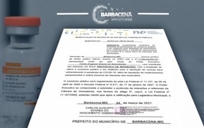 Barbacena manifesta interesse em participar de consórcio para compra de vacinas