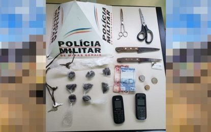 Homem é preso por Tráfico de drogas no Bairro Santa Maria, em Barbacena