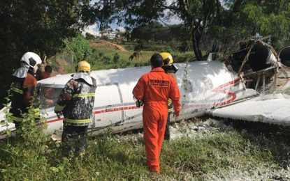 Aeronave cai no Aeroporto da Pampulha e deixa uma pessoa morta e outra gravemente ferida