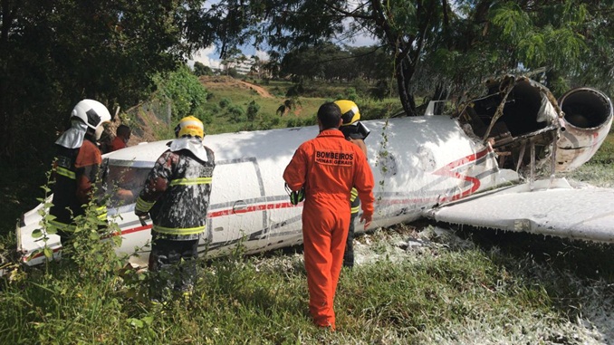 Aeronave cai no Aeroporto da Pampulha e deixa uma pessoa morta e outra gravemente ferida